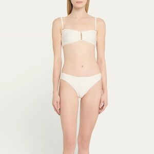 NWT Ulla Johnson Dani Mid Rise Scalloped Bikini Bottom size Medium